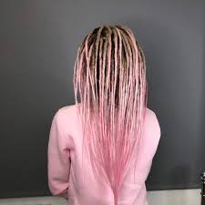 Pink Blonde Ombre Synthetic Dreads Crochet Dreadlocks Full Set Etsy Blonde Ombre Blonde To Pink Ombre Ombre Hair Blonde