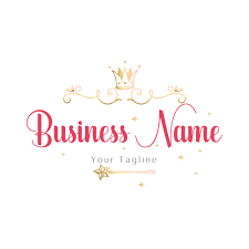 Black And Gold Logo Maker Crown Sparkle Gold Logo Design Magic Wand Sparkle Logo Pink Etsy Gold Logo Design Logo Design Kids Logo Design