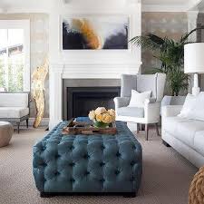 Wayfair.com has been visited by 1m+ users in the past month Navy Tufted Ottoman Transitional Living Room Flax Design