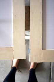 How to add glass cabinet doors. How To Add Trim And Paint Your Laminate Cabinets Brepurposed