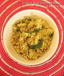 Bong Moms Cookbook Grated Kaancha Peper Tarkari Grated Raw Papaya Papaya Recipes Recipes Bengali Food