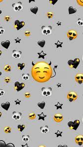 The best selection of royalty free cute emoji wallpaper vector art, graphics and stock illustrations. Black Emoji Background Emoji Backgrounds Cute Emoji Wallpaper Emoji Wallpaper