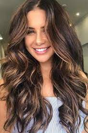 Highlighted Hair For Brunettes Lovehairstyles Com Spring Hair Color Hair Color Balayage Brunette Balayage Hair