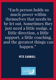 This is a post i saw from a nurse on another site that says it: 10 Motivational Quotes For Principals From Super Bowl Coaching Legends