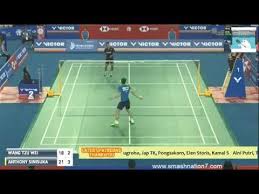 Bakatnya sudah terlihat sejak kecil, bahkan ketika masih duduk di sekolah dasar (sd) ia. Highlight Anthony Sinisuka Ginting Vs Wang Tzu Wei Badminton Korea Open 2018 Badminton Racket Badminton Match Badminton Videos Badminton