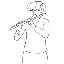 Manga schoolgirl coloring page to color, print or download. 10 Best Flute Coloring Pages Your Toddler Will Love