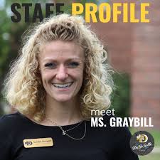 Meet Ms. Graybill. 👋 Ms. Graybill is entering her second year as Dean of  Students at DeLaSalle. She was born in California, and this year she is  looking forward to working with