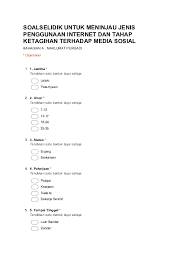 Sebagai contoh, site.com/my_settings/sample@email.com boleh ditukar kepada site.com/my_settings/43231, dengan 43231 sebagai nombor yang mengenal pasti secara unik akaun yang menggunakan alamat. Pdf Salinan Soalselidik Untuk Meninjau Jenis Penggunaan Internet Dan Tahap Ketagihan Media Sosial Borang Google Crazy Monster Academia Edu