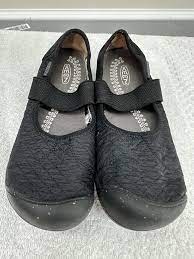 Keen Sienna Mary Jane Quilted Womens Size 8.5 Black Fabric Flats 1019667 |  eBay