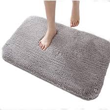 Be sure to mark the lines in several places along the carpet to make cutting easier all the way across. Dada Luxury Large Bath Mat For Bathroom Rug Non Slip Absorbent Cozy Soft Fluffy Microfiber Machine Wash Carpet Mats Rugs 24x36 Inch Grey Buy Products Online With Ubuy Bahrain In Affordable Prices