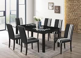 Meja makan dengan ukuran 200 x 100 x 78 cm. Dining Set 3x5ft Tempered Glass Dining Table With Cushion Chair Harga Review Ulasan Terbaik Di Malaysia 2021