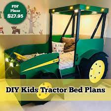 twin size tractor bed plans plans only create a farm themed etsy tractor bed bed plans tractors for kids