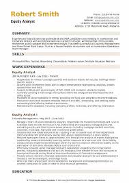 We did not find results for: Equity Analyst Resume Samples Qwikresume
