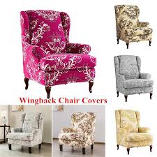 Check spelling or type a new query. Floral Print Stretch Protector Wingback Chair Covers Recliner Wing Arm Sofa Cover Slipcover Wish