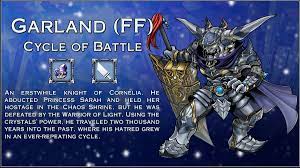 Garland is the main antagonist in final fantasy. Dissidia Final Fantasy Opera Omnia On Twitter A New Character Approaches The Battle Hardened Garland From Final Fantasy Heads To Dissidiaffoo On Thursday November 14 At 02 00 Utc Https T Co Lbano8om3a