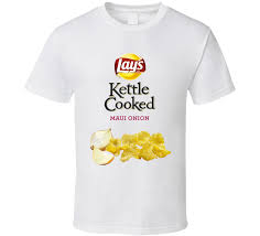 Deep river sweet maui onion kettle cooked potato chips description. Lay S Kettle Cooked Maui Onion Potato Chips Bag Costume T Shirt