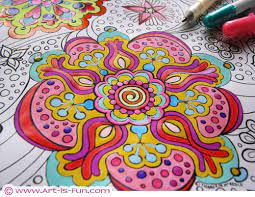 Use each of the pages in groovy abstract coloring book as a launching pad to spark your creativity and unleash your inner artist. Free Abstract Coloring Page To Print Detailed Psychedelic Abstract Art To Color Art Is Fun