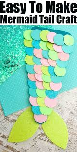 Easy Mermaid Tail Craft In 2020 Little Mermaid Crafts Babysitting Crafts Disney Crafts For Kids