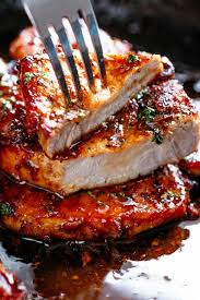 Easy Honey Garlic Pork Chops Recipe Yummly In 2020 Schweinekotelett Rezept Schweinekotelett Rezepte
