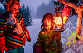 Schwägalp är ett bergspass i schweiz. Laternliweg Schwagalp Winterwanderung Fur Familien Thurgau Bewegt