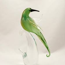 Murano Glass Bird Of Paradise Open