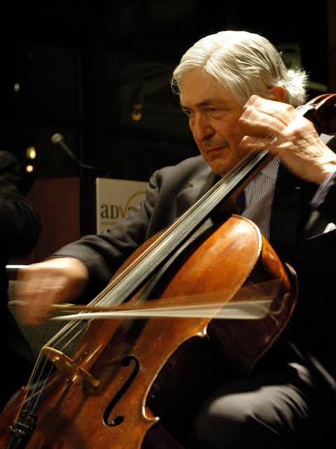James Wolfensohn playing Cello