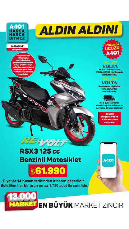 A101'den Motosiklet Fırsatı: İki Teker Üzerinde Ucuza Kaçmak Mümkün mü?