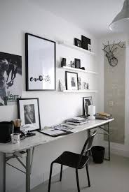 Diy, home decor, home office, ikea. Black N White Decorating With Color For Home Office Designs In Minimalist Style