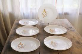 Anchor hocking gold milk glasses. Vintage Milk Glass Dishes Goblets Drinking Glasses Dessert Plates