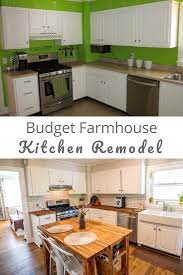 Our Budget Farmhouse Kitchen Renovation This Little Kitchen In Our Old House In The Farmhouse Kitchen Remodel Kitchen Remodel Small Small Kitchen Renovations