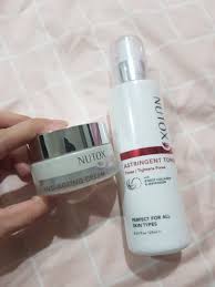 And then finally a suitable night cream. Nutox Toner And Anti Aging Cream Set Health Beauty Skin Bath Body On Carousell