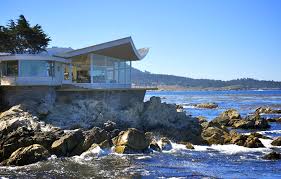Mid Century Butterfly House On The Carmel Coast Beach House Design Butterfly House Beach House