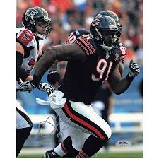 Amobi Okoye Signed 8x10 photo PSA/DNA Chicago Bears Autographed