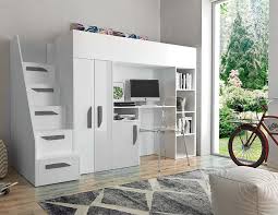 Schreibtische computertische bürotische große auswahl schnelle lieferung kostenloser versand. Joy 14 Etagenbett Weiss Kleiderschrank Schreibtisch Bucherregal Varianten 90x200 Cm Esa Home