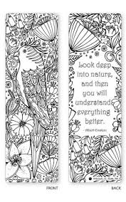 Spring Garden Coloring Bookmarks Set Of 5 681410503000 Item Barnes Noble Coloring Bookmarks Bookmarks Colorful Garden