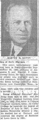 Harvey Doane Eaton (1862-1953)