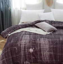 Your little princess will love this magical rainbow unicorn comforter set. Comforters Sets Ayasw Microfiber Comforter Twin Size For All Season Double Colors Purple And Gray Comforters