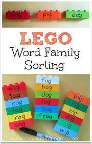 Lego Word Family Sorting Word Family Sort Word Families Lego Words