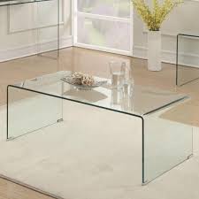 Benjara Contemporary Style Minimal Clear Glass Coffee Table Acrylic Coffee Table Coffee Table Modern Glass Coffee Table