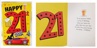 Fun 21st birthday party ideas at home. 21st Birthday Card Male Qikgift Shop