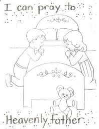 Lds Nursery Color Pages 4 I Can Pray To Heavenly Father Lds Nursery Nursery Activities Lds Coloring Pages