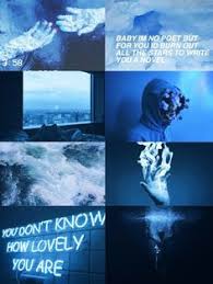 Black And Blue Aesthetic Collage 