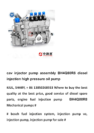 Cav Injector Pump Assembly Bh4q80r8 Diesel Injection High Pressure Oil Pump Pages 1 2 Flip Pdf Download Fliphtml5