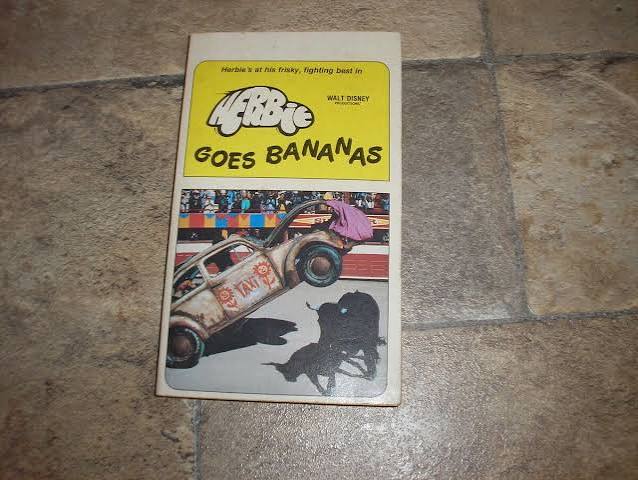 Nice Vintage Walt Disney Herbie Goes Bananas Paperback Book FREE SHIPPING