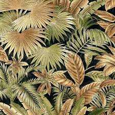 When looking for décor fabric, waverly is a tried and true brand that offers a wide variety of designs to fit your unique style. Black Brown And Green Floral Leaf Outdoor Indoor Marine Fabric By The Yard Tropical Outdoor Fabric By Palazzo Fabrics Houzz