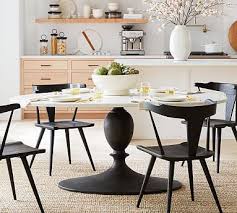 Click here to find out more. Chapman Oval Marble Pedestal Dining Table Pottery Barn