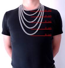 chain length mens necklace selection