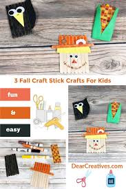 Written instructions can be found here: Fall Craft Stick Characters Scarecrow Crow Harvest Corn Dearcreatives