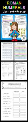 Roman Numerals 15 Printables Activities Factors And Multiples Math Resources Subtraction