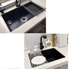 In the event of any damage, granite can be resealed. China High Quality Granite Quartz Stone Single Bowl Kitchen Sink With Drainer China Granite Kitchen Sink Marble Kitchen Sink